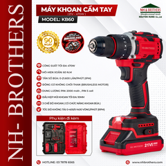 KB60-MÁY KHOAN CẦM TAY 21V-470W