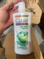 Dầu gội clear mát lạnh bạc hà 630g
