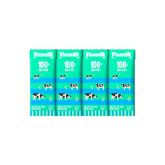 Sữa Vinamilk 100% không đường 180ml