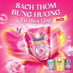 Nước Giặt Surf Hương Hoa Hồng Pháp & Nhài Tây Túi 2.9kg