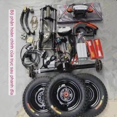 Bộ Conbo Chê Xe Ba Bánh Trở Rác, Xe Môi Trường Trọng Tải 700kg