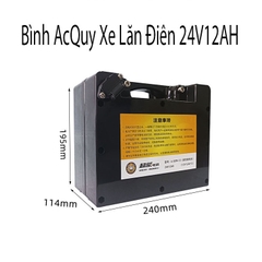 Bình Ắc Quy Xe Lăn Điện 24V12AH