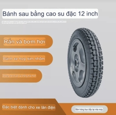 Bánh Sau Xe Lăn Điện Loại 62-203 (12x1/2 _ 2x1/4) Lốp Đặc