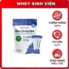 Gói bột điện giải Nutricost Electrolytes Advanced Hydration Complex, 20 Servings