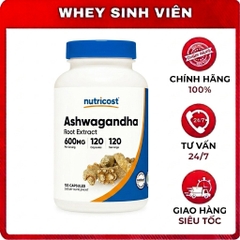 Nutricost Ashwagandha Root 600mg - 120 viên