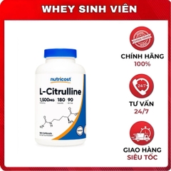 Nutricost L-Citrulline 1500mg ( 180 viên )