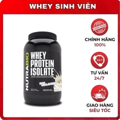 NutraBio Whey Protein Isolate - 2 Lbs