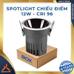 DOWLNLIGHT LUXURY - TDS -4000K- 12W - ĐEN BÓNG/NHÁM- BH 4 NĂM