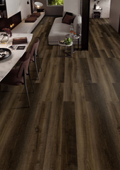 SPC Flooring Tile - Burnt Hickory