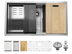 Undermount Single Bowl Stainless Steel Kitchen Sink - HU3219S-W