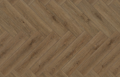 SPC Flooring Tile - Distressed Oak Herringbone