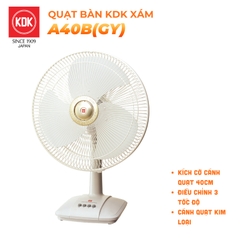 A40B(GY) - Quạt bàn KDK màu xám