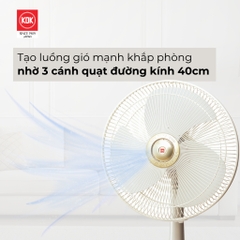 A40B(GY) - Quạt bàn KDK màu xám