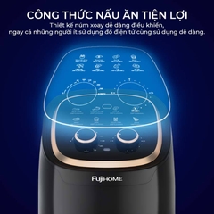 Nồi chiên không dầu 4.5L Fujihome A4EB nhập khẩu, nồi chiên mini ko dầu cơ tự ngắt 4.5 lít chống dính cao cấp
