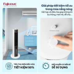 Quạt tháp hơi nước cao cấp nhập khẩu FUJIHOME AC-18LM, quạt điều hòa mini lọc ion khử khuẩn