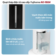 Quạt tháp hơi nước cao cấp nhập khẩu FUJIHOME AC-18LM, quạt điều hòa mini lọc ion khử khuẩn