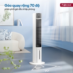 Quạt tháp làm mát bằng hơi nước lọc không khí Ion Nhập Khẩu Fujihome AC-DT5E, quạt đối lưu không khí