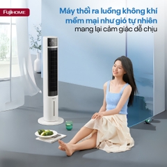 Quạt tháp làm mát bằng hơi nước lọc không khí Ion Nhập Khẩu Fujihome AC-DT5E, quạt đối lưu không khí