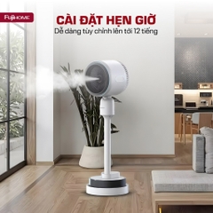 Quạt 4 mùa sưởi ấm làm mát FUJIHOME AC707 phun sương tạo ẩm, quạt điện lọc không khí