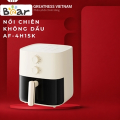 Nồi Chiên Không Dầu 5L Bear AF-4H15K, Công Suất 1500W, Hẹn Giờ- Nhiệt Độ Nấu, Bảo Hành 18 Tháng