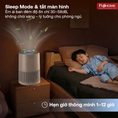 Máy lọc không khí thông minh HEPA H13 nhập khẩu FUJIHOME AP5COMPACT, máy lọc bụi khử mùi diệt khuẩn