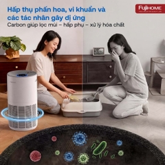 Máy lọc không khí FUJIHOME AP5Grand, màng HEPA lọc bụi mịn, kết nối WIFI điều khiển APP thông minh