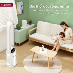 Quạt không cánh tích hợp lọc không khí bằng ion Fujihome BF-03R -động cơ không chổi than-BH 24 tháng