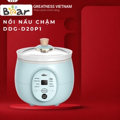 Nồi nấu chậm đa năng 2L Bear DDG-D20P1 - Chính hãng - Bảo hành 18 tháng