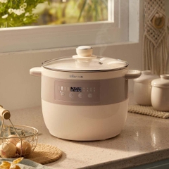 Nồi Nấu Chậm 2,5L Bear DDZ-B25Q3 - Bộ 5 thố sứ dung tích lớn, đa dạng chế độ nấu - Bảo hành 18 tháng