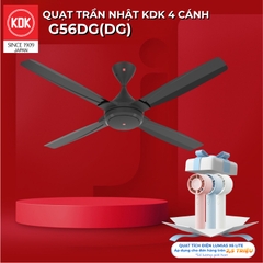 Quạt trần KDK, màu xám đậm G56DG(DG)