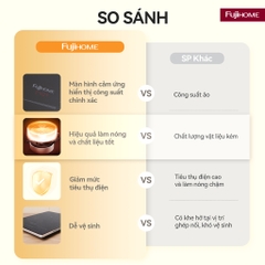 Bếp từ đơn Fujihome IC1391 - 9 mức công suất | an toàn khóa trẻ em | hẹn giờ 3 giờ tiện lợi