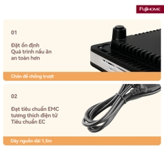 Bếp từ đơn Fujihome IC1391 - 9 mức công suất | an toàn khóa trẻ em | hẹn giờ 3 giờ tiện lợi