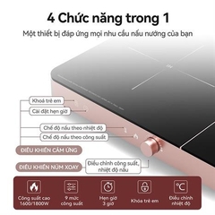 Bếp từ đôi Fujihome IC2602P - Công suất 3400W - Bảo hành 24 tháng