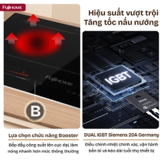 Bếp từ đôi Fujihome IC2622 – Sức mạnh đỉnh cao, công nghệ toàn diện
