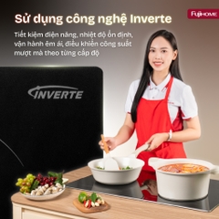 Bếp từ đôi Fujihome IC2623 nhập khẩu, bếp từ âm điện tử cảm ứng menu 5 chế độ cài đặt sẵn
