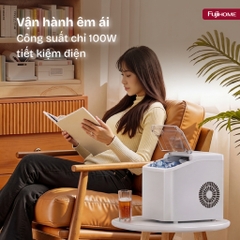Máy làm đá viên sạch mini tự động 12kg/ngày Fujihome IM12N, máy làm đá 9 viên/lần tiện lợi tiết kiệm