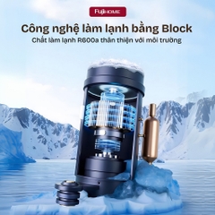 Máy làm đá viên sạch mini tự động 12kg/ngày Fujihome IM12N, máy làm đá 9 viên/lần tiện lợi tiết kiệm