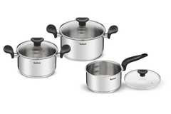 Bộ 3 nồi Inox cao cấp Tefal Duetto Plus, quánh 16cm/nồi 20cm/nồi 24cm