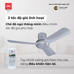 Quạt trần KDK, màu bạc M11SU(SIL)