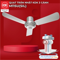Quạt trần KDK, màu bạc M11SU(SIL)