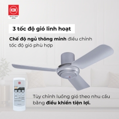 Quạt trần KDK, màu trắng M11SU(WH)