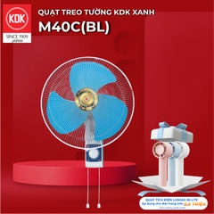 Quạt treo tường KDK, màu xanh M40C(BL)