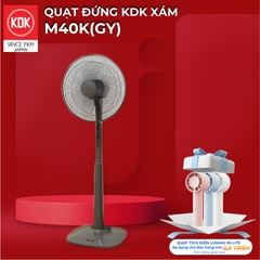 M40K (GY) - Quạt đứng KDK, màu Xám