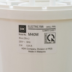 Quạt treo tường KDK, màu xám M40M(GY)