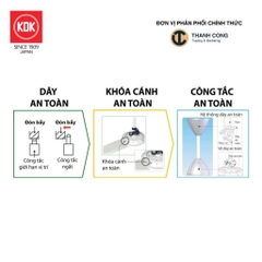 Quạt trần KDK, màu trắng bạc M60XG(SIL)