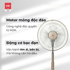 Quạt đứng lửng KDK, màu vàng N30NH(GD)
