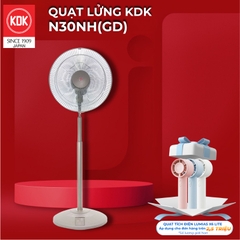 Quạt đứng lửng KDK, màu vàng N30NH(GD)