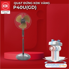 Quạt đứng KDK, màu vàng P40U(GD)