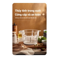 Máy xay thịt, thực phẩm 2L Bear QSJ-D03D7 - Hàng chính hãng