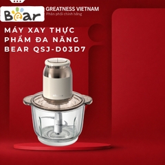 Máy xay thịt, thực phẩm 2L Bear QSJ-D03D7 - Hàng chính hãng